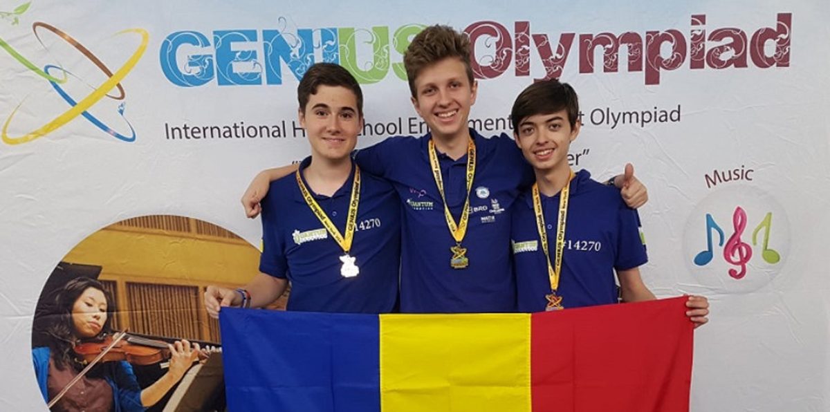 Elevi români câștigă medalia de aur de la olimpiada Genius din New York