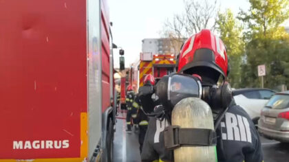 Incendiu puternic cu degajari mari...