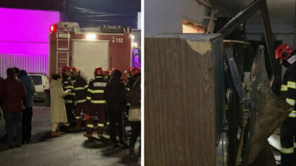 Explozie la un bloc din...