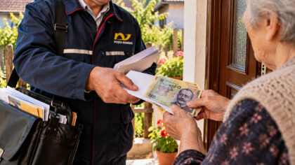 Postasul a venit cu pensia...
